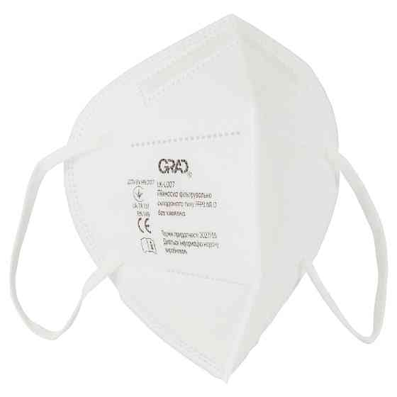 Grad Полумаска фильтровальная складного типа FFP3 NR D без клапана GRAD (9420995) Коломия