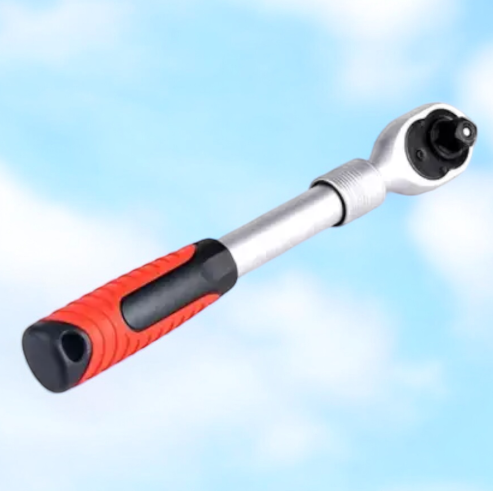 Гайковий ключ-тріскачка 1/2" з 72 зубцями, хром-ванадієва сталь, м'яка рукоятка, перехідники 1/4" та 3/8" Одеса - фото 5