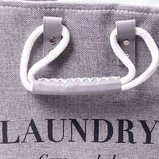 Мягкая корзина для белья серого цвета 28 л Киев