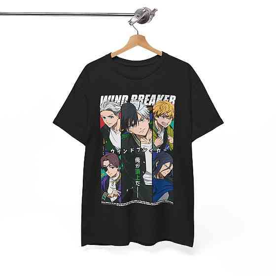 Футболка для мальчика аниме Аниме Кйотао Сугисхита Хаджиме оверсайз (рост от 165 до 180 ) Черний AnimeJ0316m Днепр