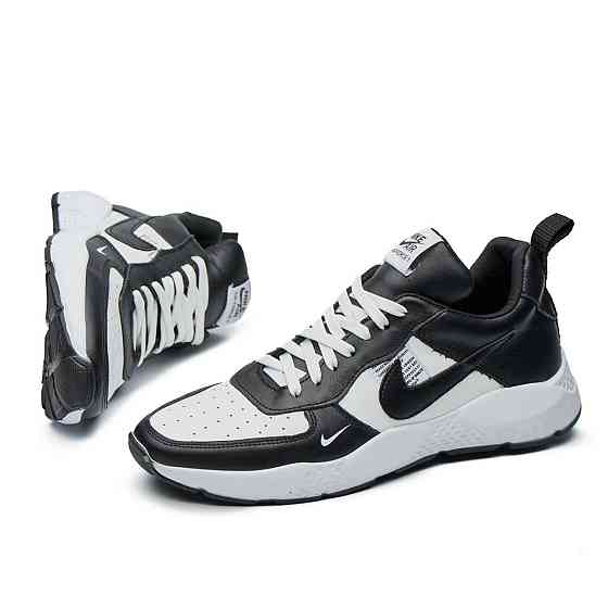 Чоловічі шкіряні кросівки 015-ч/б Харьков