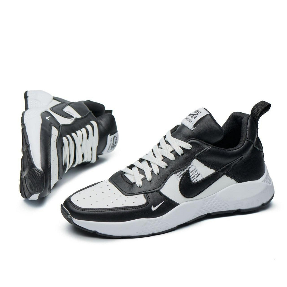 Чоловічі шкіряні кросівки 015-ч/б Харьков - изображение 3