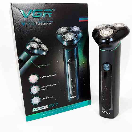Портативная мужская профессиональная бритва VGR, Мужская бритва на батарейках, Электробритва для мужчин JQ-47 Львов