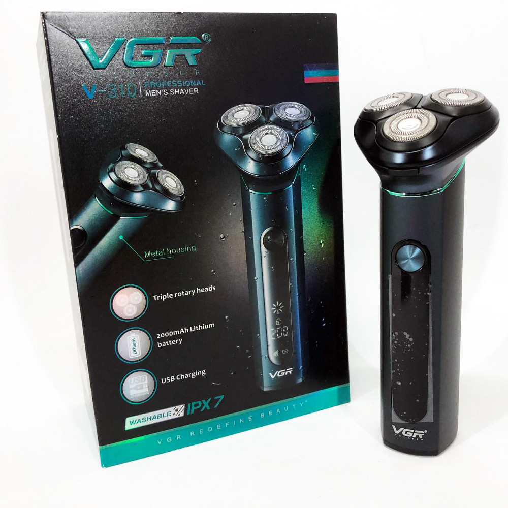 Портативная мужская профессиональная бритва VGR, Мужская бритва на батарейках, Электробритва для мужчин JQ-47 Львов - изображение 6