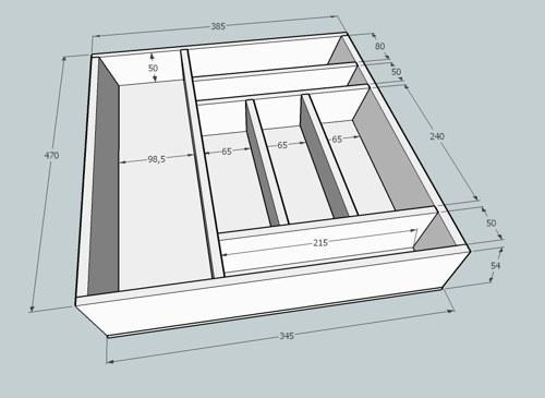 Лоток для столових приладів "Хонгос" бланже Миколаїв - фото 6
