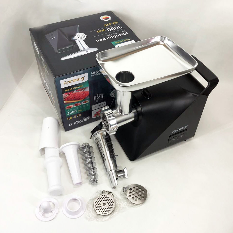 Мясорубки с металлическими шестернями в редукторе Rainberg, Мясорубка професиональна ZL-60 Львов - изображение 13