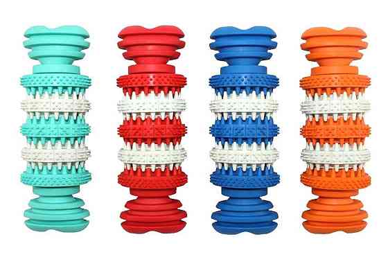 Игрушка резиновая масажная Косточка с шипами 5*15см ER006 ZooMax (синий) Киев