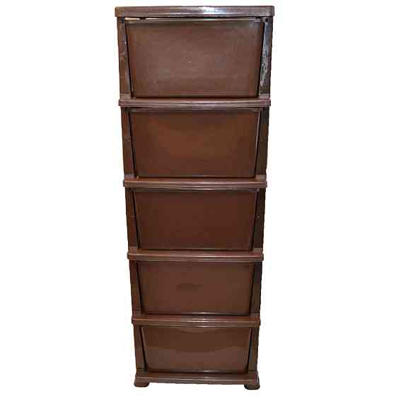 Комод пластиковий Efe Plastics 5 ящика 111х46х38 ротанг бежевий. Ефе пластик Одеса