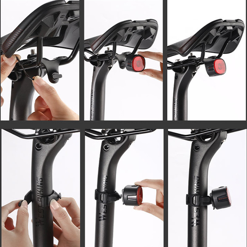 Фонарь велосипедный West Biking YP0701409-WT09 задний велогабарит умный велофонарь Киев - изображение 7