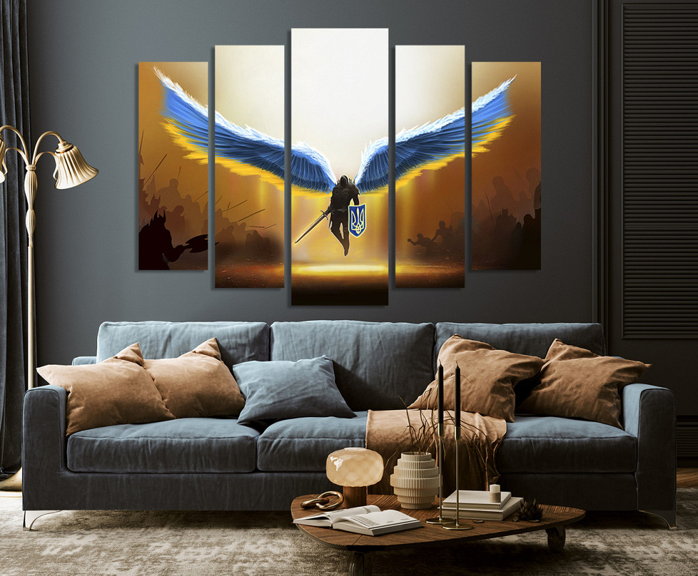 Модульна картина у вітальню/спальню Крила героя    LM011_5 110x160 см Київ - фото 4