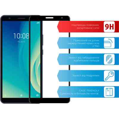 Стекло защитное ACCLAB Full Glue ZTE L210 (1283126508943) Винница