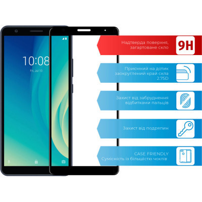 Стекло защитное ACCLAB Full Glue ZTE L210 (1283126508943) Винница - изображение 2