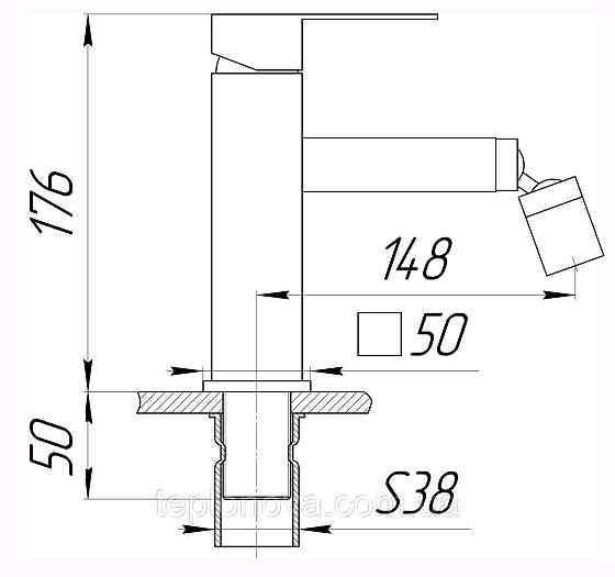 Змішувач для біде Globus Lux SICILIA SBQ-106 Чернівці
