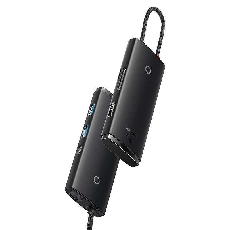 USB-хаб Baseus Lite Series 4-Port USB-A HUB Adapter (USB-A to USB 3.0*4) 2m Black Одеса - фото 3