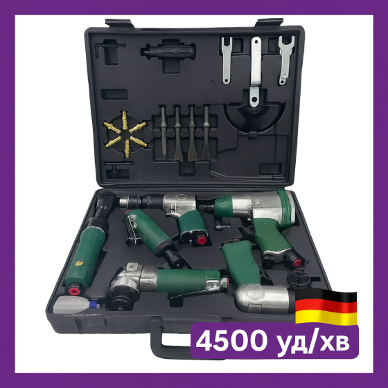 Універсальний набір пневмоінструментів  TIREX   пневмонабір для гаража та сервісу TRATK24 24 ел  пневматичний інструмент у наборі Львів