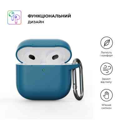 Чехол для наушников Armorstandart Hang Case для Apple AirPods 4 Lake Blue (ARM81281) Винница