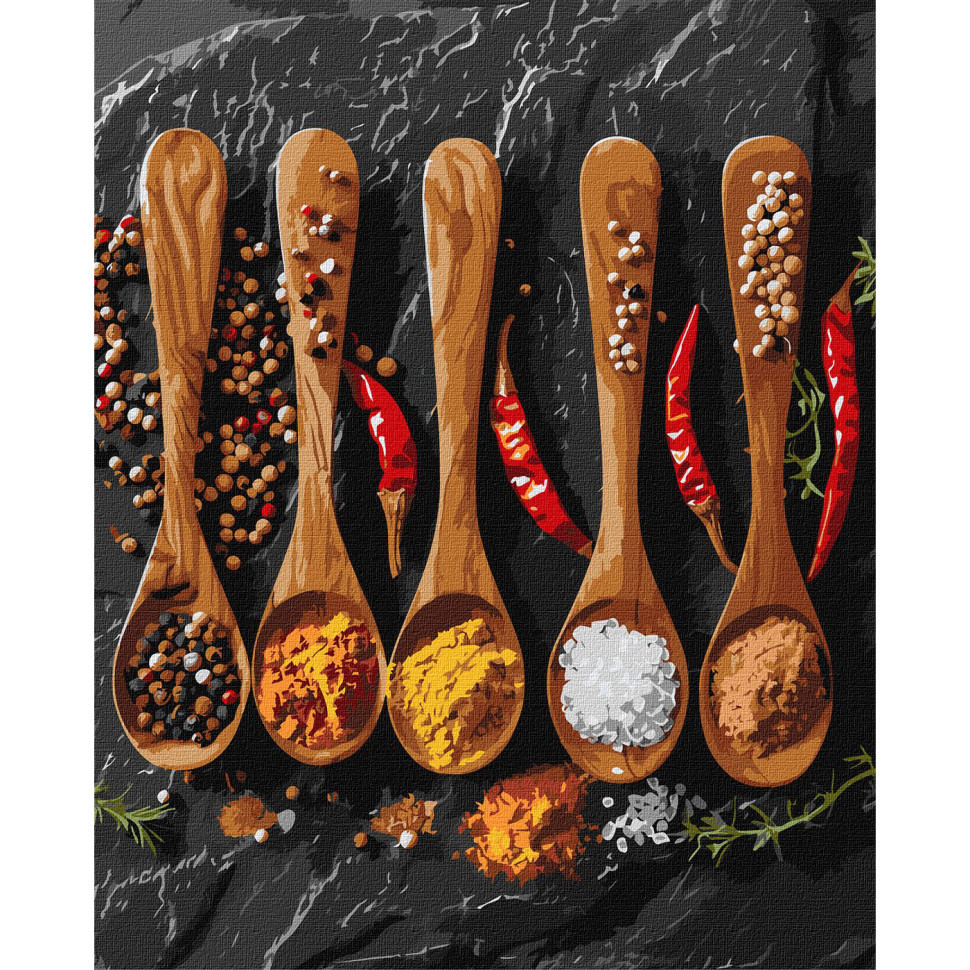 Картина за номерами "Різноманітні спеції" KHO5690 40х50см Вінниця - фото 1