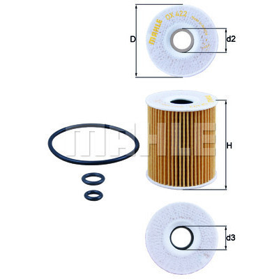 Фільтр масляний Mahle OX422DECO Вінниця - фото 1