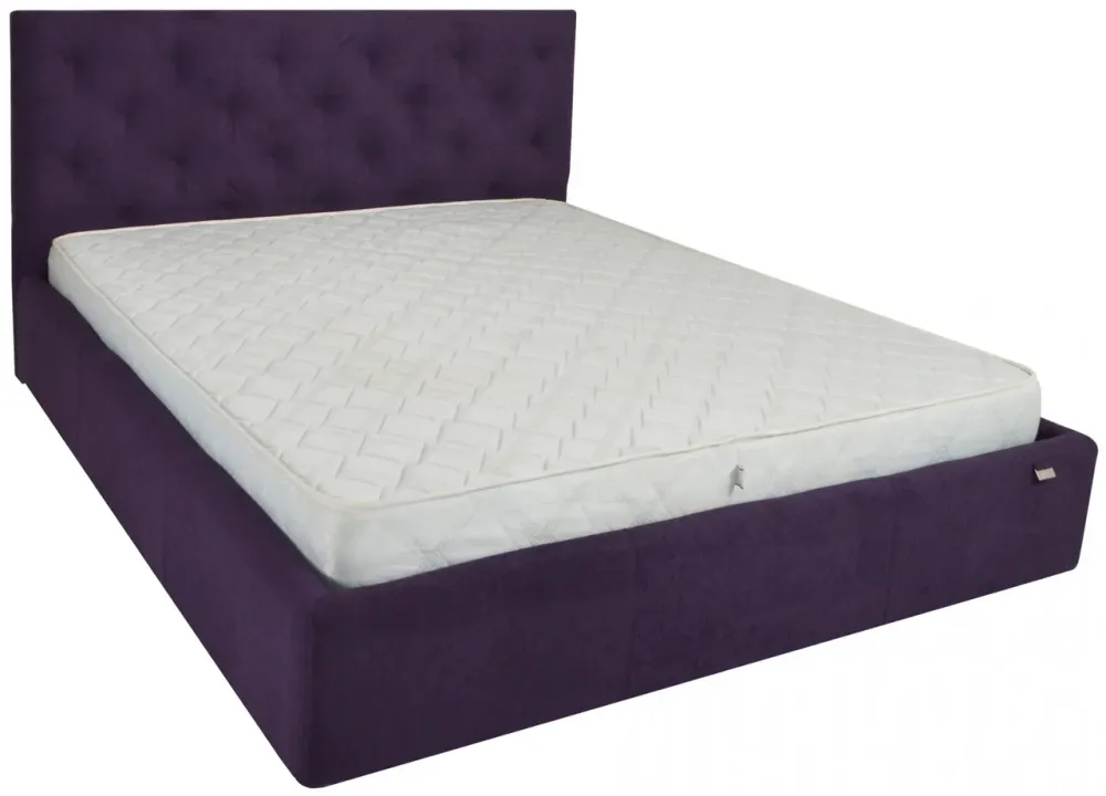 Кровать Bristol VIP 120 х 200 см Missoni 022 С дополнительной металлической цельносварной рамой Сиреневый Киев - изображение 1