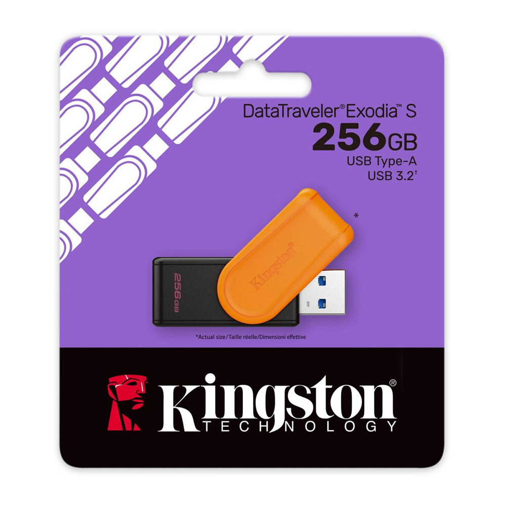 Flash Drive Kingston DTXS 256GB USB 3.2 Gen 1 DataTraveler Exodia S (7128637) Київ - фото 2