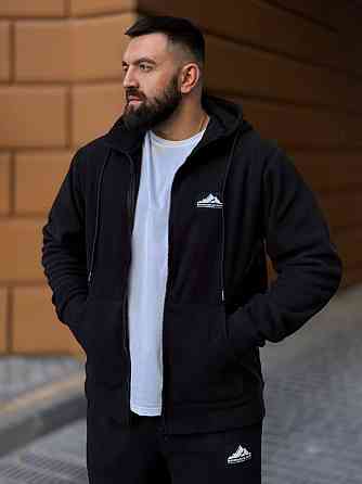 Мужской костюм из флис- полара XL-XXL, Черный Одесса