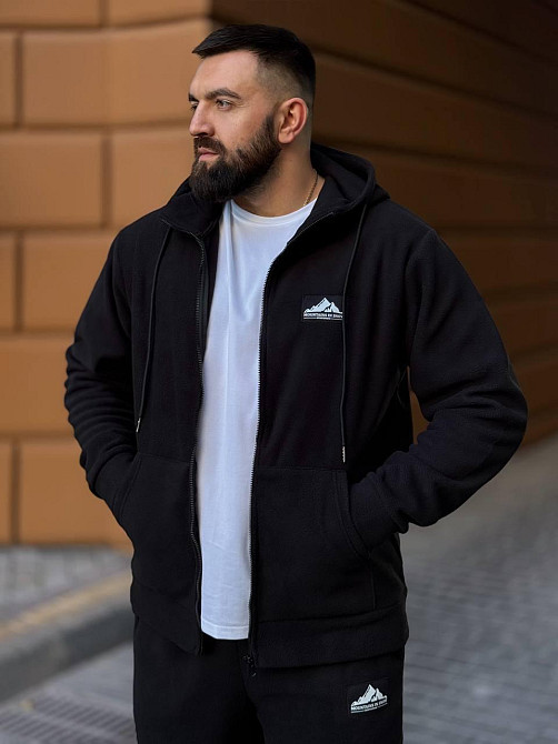 Мужской костюм из флис- полара XL-XXL, Чорний Одеса - фото 2