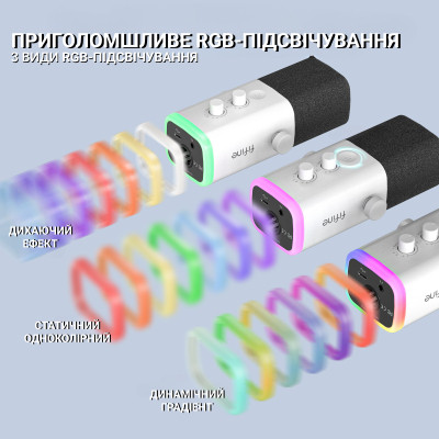 Микрофон Fifine AM8W USB/XLR White (AM8W) Винница - изображение 8