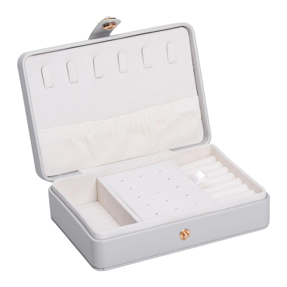 Yiwu Скринька для прикрас з еко шкіри 16×11×4.7 см органайзер для ювелірних виробів HP-5-30G Коломыя - изображение 3