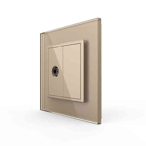 LIVOLO Розетка телевізійна Livolo золото скло (VL-C791V-13) Коломия