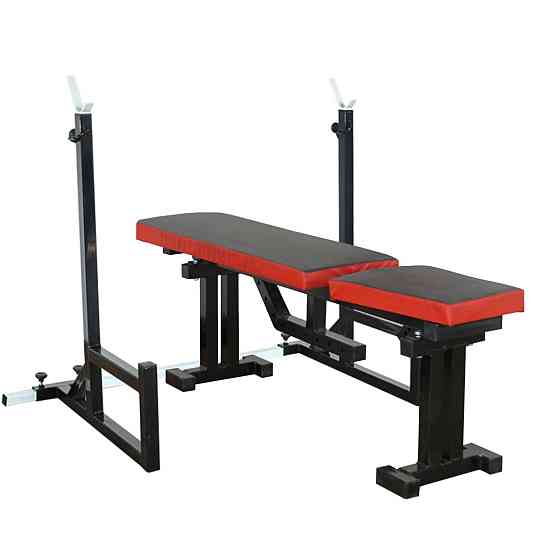 Лавка для жиму регульована 40 на 40 мм + Стійки з упорами 40 на 40 мм Київ