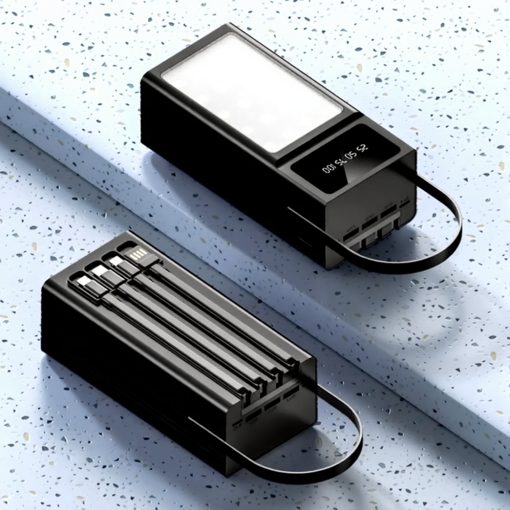 Универсальная мобильная батарея Maxcell PJ0099 120000mAh 2.1A Черный Винница - изображение 5