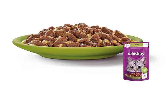 Вологий корм Whiskas (Віскас) з ягням у желе для дорослих котів 85 г Вінниця