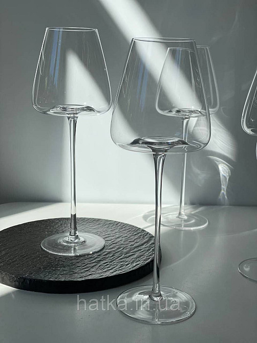 Набір високих келихів 6 шт. для вина 550 мл «Беллісімо» прозорий 102-914 Київ - фото 5