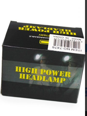 Ліхтарик налобний High Power Head Lamp 300 люмен, 3 режими роботи, на акумуляторі, IPX4 7476 Одеса - фото 6