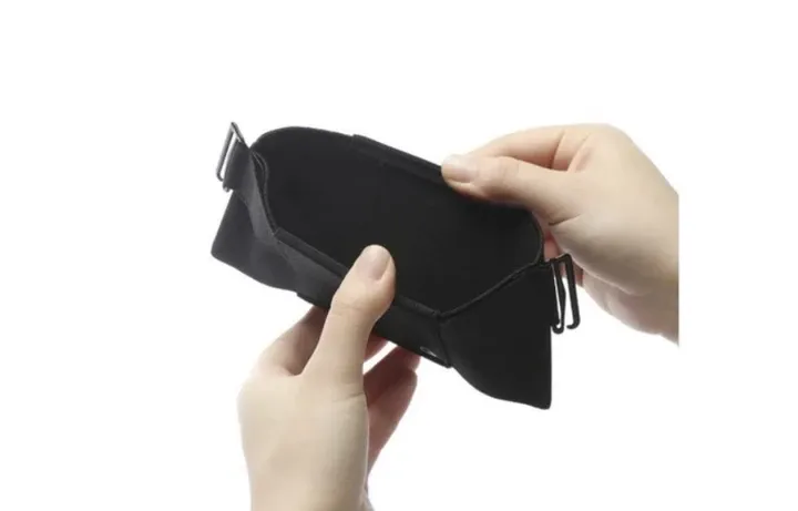 Сумка-бананка на пояс для документів, грошей, телефону (чорна) | Поясна містка сумка 16х8 см Одеса - фото 3