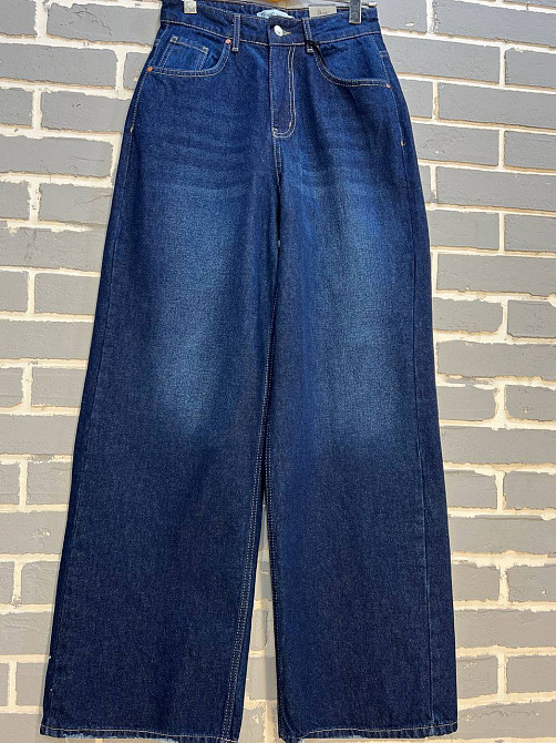 Джинси жіночі Its Basic 4107 baggy jeans палаццо широкі від стегна, темно-синій, 34, 34, 70 см, 100 см Київ - фото 16