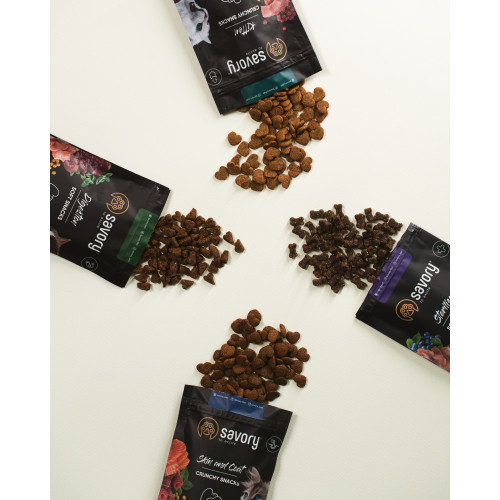 Хрусткі ласощі Savory для здоров’я шкіри та шерсті, лосось і малина Київ - фото 5