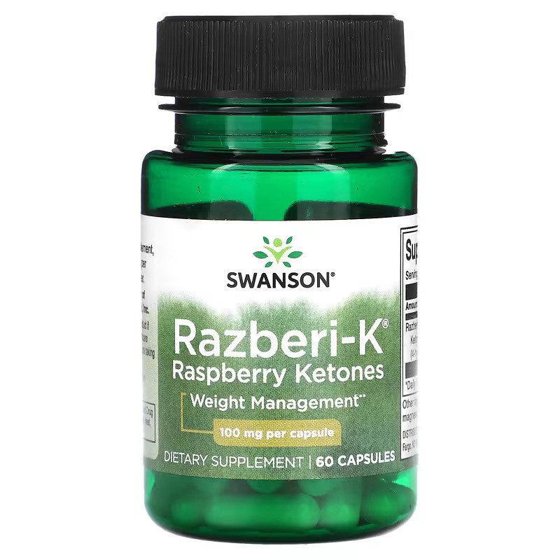 Жиросжигатель Swanson Razberi-K 100 mg Raspberry Ketones, 60 Capsules Луцк - изображение 1