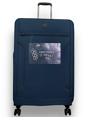 Валіза тканинна AIRTEX 841 велика синя 4 колеса Київ - фото 1
