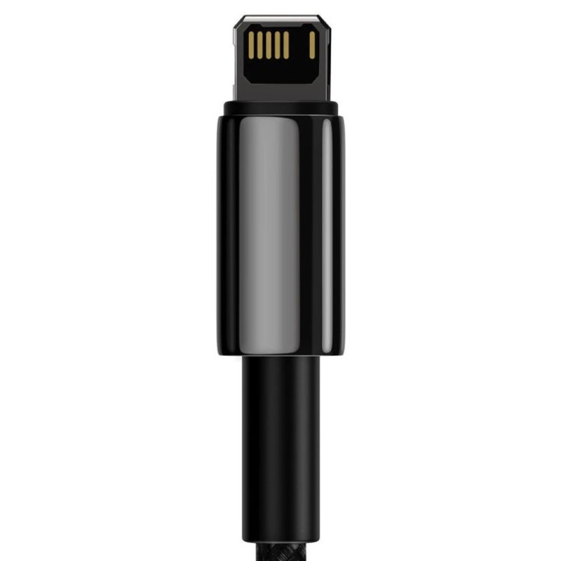 Кабель Baseus Tungsten Gold Fast Charging Data Cable USB to iP 2.4A 2m Black CALWJ-A01 Одеса - фото 3