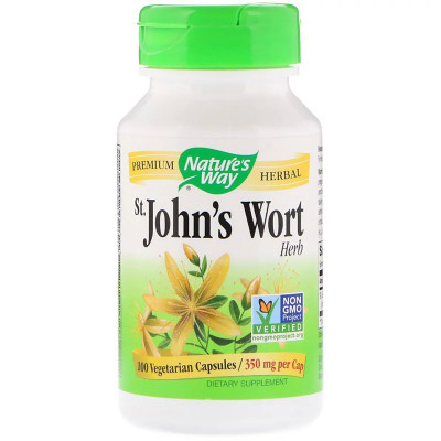 Травы Nature's Way Зверобой, St. John's Wort, 350 мг, 100 капсул (NWY-17300) Винница - изображение 1
