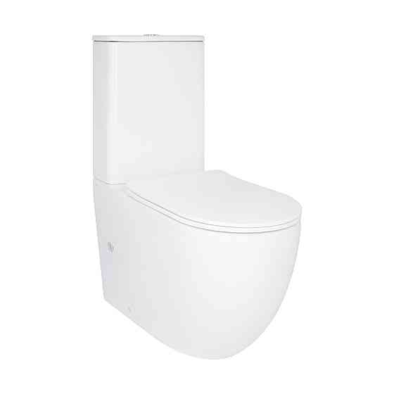 Унітаз підлоговий Qtap Robin New Ultra Quiet безобідковий із сидінням Soft-Close WHITE QT13226083AW Київ