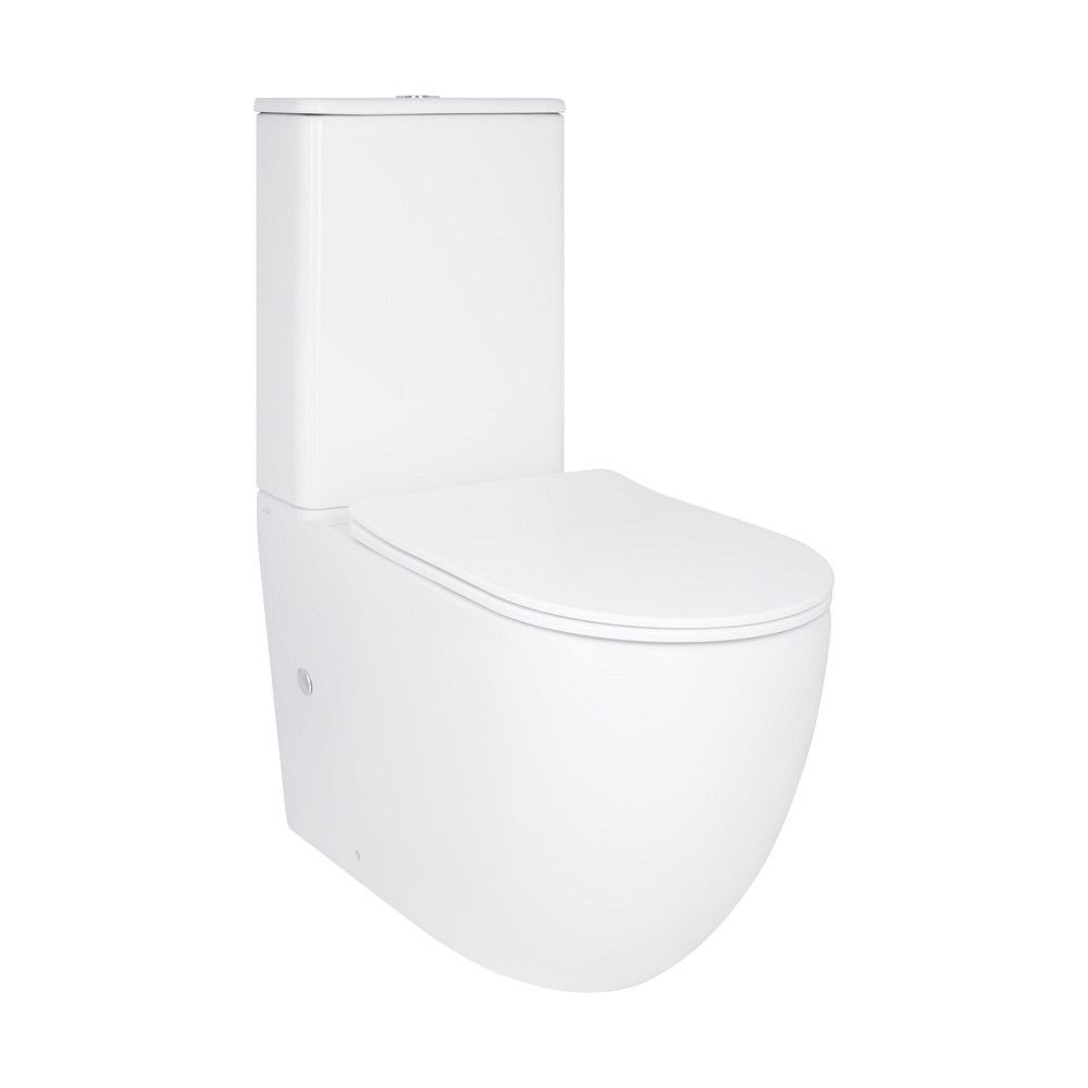 Унітаз підлоговий Qtap Robin New Ultra Quiet безобідковий із сидінням Soft-Close WHITE QT13226083AW Київ - фото 1