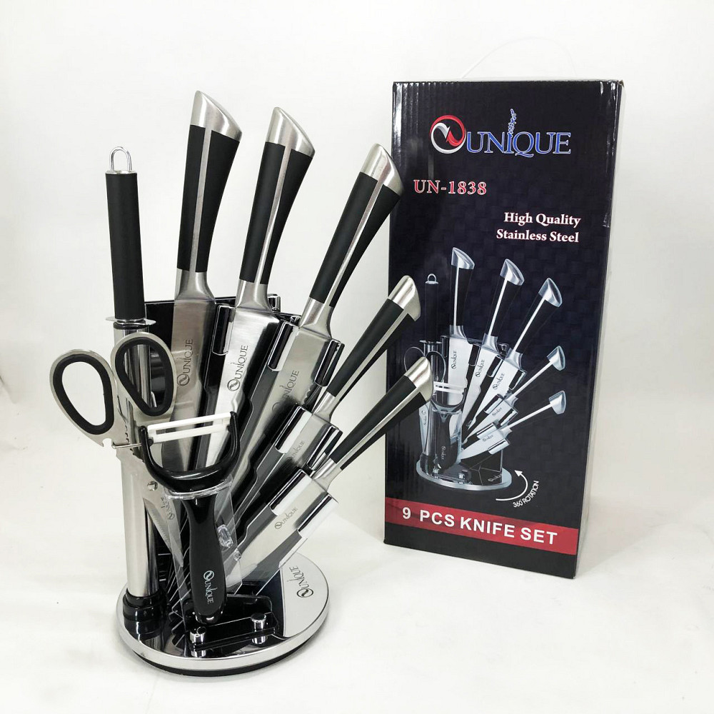 Кухонные ножи для готовки, Кухонный нож из нержавеющей стали металлический, Универсальный набор ножей QF-39 Львов - изображение 9