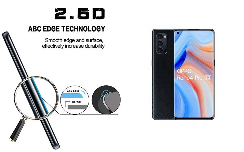 Захисне скло ArmorGlass для Oppo Reno 4 Pro – стійке до подряпин та ударів Київ - фото 2