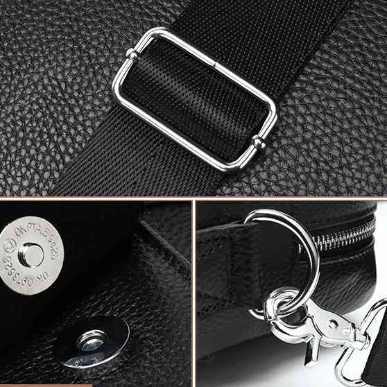 Чоловіча шкіряна сумка для ноутбука з італійської шкіри, формат А4, преміум клас OR-60 Львів