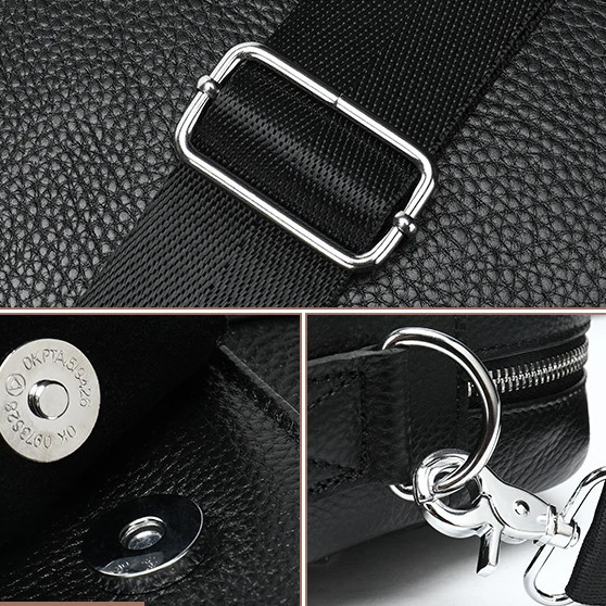 Чоловіча шкіряна сумка для ноутбука з італійської шкіри, формат А4, преміум клас OR-60 Львів - фото 4