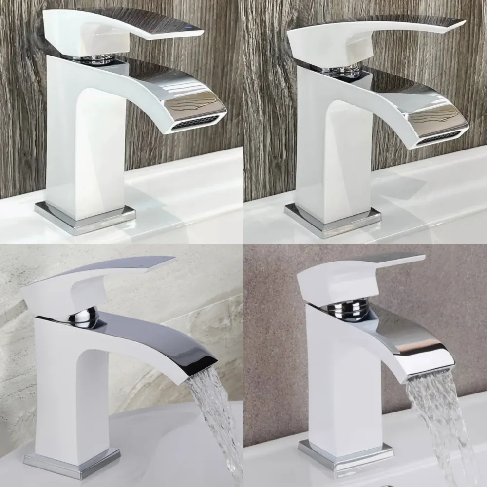 Змішувач для раковини Qtap Swan Cascada QTSWA270CRW45568 Chrome/White Київ - фото 11
