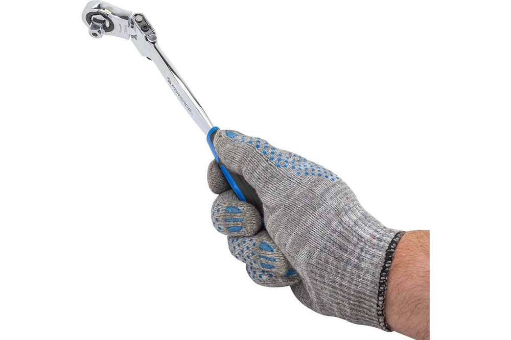 Рукоятка для трещоточных насадок в комплекте с насадками Forsage 3/8