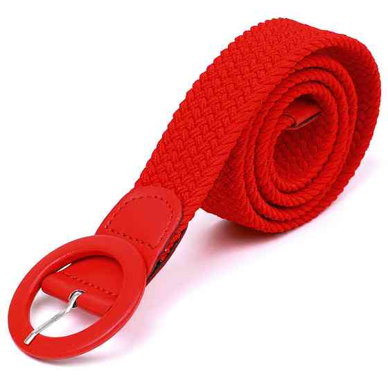 Красивый женский текстильный ремень Vintage 20817 Красный Киев